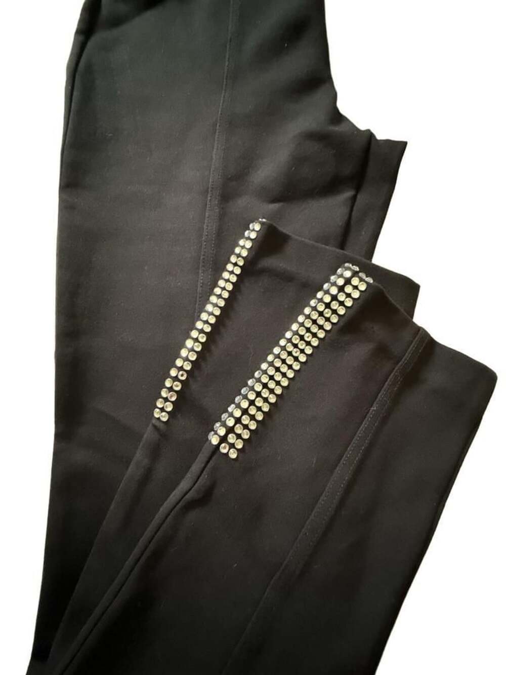 Azi Jeans Size 4 Black Rhinestone Embellished Pants